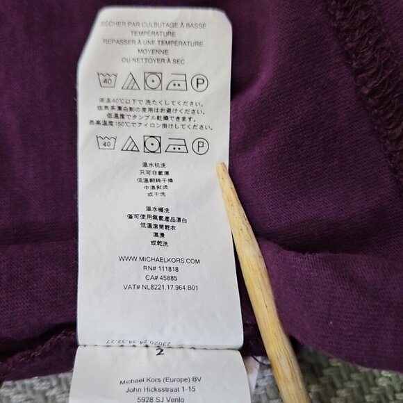 Michael Kors Men’s Plum Purple Polo Shirt Short Sleeve Size Large Y2K Old Money - Picture 16 of 16